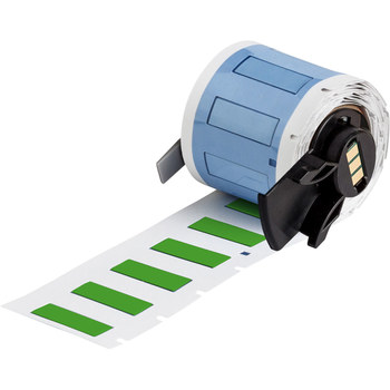 Picture of Brady PermaSleeve Green Polyolefin Thermal Transfer M6-187-1-342-GR Heat Shrink Wire & Cable Labels (Main product image)