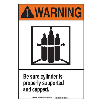 Picture of Brady B-302 Polyester Rectangle White English Chemical Storage Sign part number 37389 (Main product image)