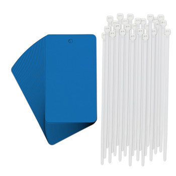Picture of Brady Blue Rectangle 56938-PK Blank General Purpose Tags (Main product image)