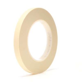 3M Scotch 7000142982 High Temperature Tan High Temperature Masking Tape - 12 mm Width x 55 m Length
