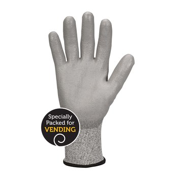 Gray Polyurethane Cut Resistant Gloves