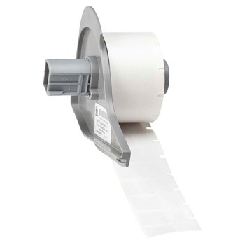Picture of Brady M710 White, Clear Vinyl Thermal Transfer M7-17-427 Self-Laminating Wire & Cable Labels (Main product image)