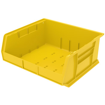 Picture of Akro-Mils 30250 Akrobin 75 lb Yellow Industrial Grade Polymer Hanging / Stacking Storage Bin (Main product image)