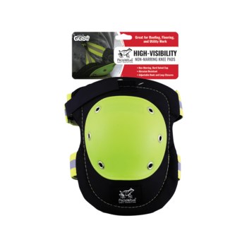 Global Glove FrogWear Knee Pad KP401 - Size One Size Fits All - Black/Yellow - 02642