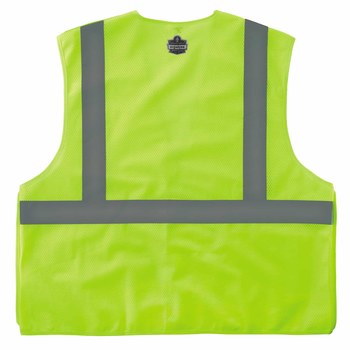Ergodyne Glowear High-Visibility Vest 8215BA 21075 - Size Large/XL - High-Visibility Lime