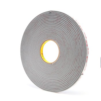 3M 4956 Gray VHB Tape - 1/2 in Width x 36 yd Length - 62 mil Thick - 24376