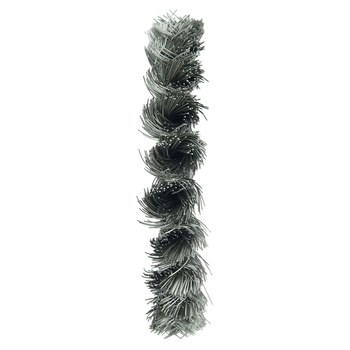 Weiler 08284 Wheel Brush - 4 in Dia - Knotted - Standard Twist Stainless Steel Bristle