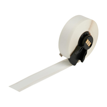 Brady M610 M6C-500-581-WT Printer Label Roll - 1/2 in x 50 ft - Vinyl - White - B-581 - 63581