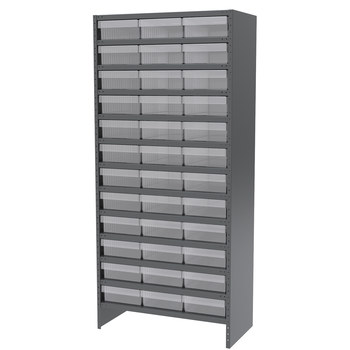 Picture of Akro-Mils ASC1879118 6500 lb Adjustable Gray Powder Coated Steel 22 ga Enclosed Adjustable Fixed Shelving System (Main product image)
