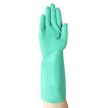 Ansell AlphaTec 37-646 Green 7 Unsupported Chemical-Resistant Gloves - 13 in Length - 11 mil Thick - 117124