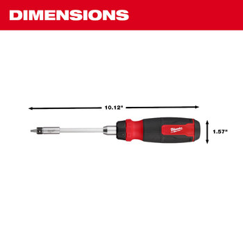 Milwaukee 48-22-2912 Security Multi-Bit Screwdriver - 10.12 in - 84639