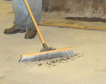 Weiler Pro-Flex 446 Push Broom Head - 24 in - Polystyrene, Polypropylene - Grey, Black - 44600