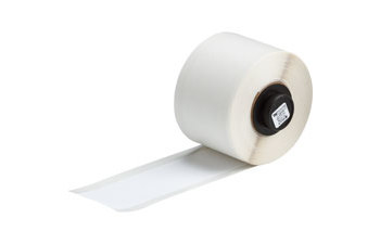 Picture of Brady White Polyester Thermal Transfer PTL-100-489 Continuous Thermal Transfer Printer Label Roll (Main product image)
