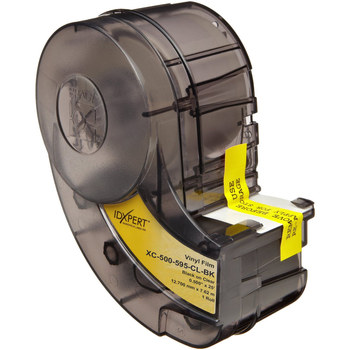 Picture of Brady Black on Clear Vinyl Thermal Transfer XC-500-595-CL-BK Continuous Thermal Transfer Printer Label Cartridge (Main product image)