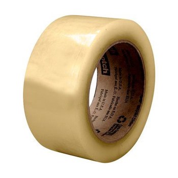 3M Scotch 3073 Clear Box Sealing Tape - 72 mm Width x 100 m Length - 2.6 mil Thick - 68766