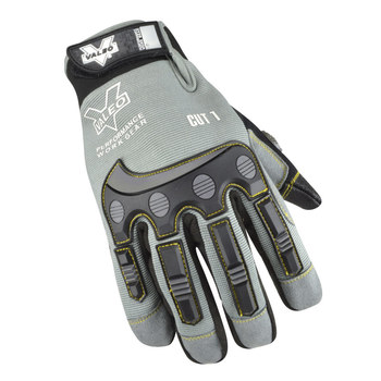 Valeo Performance Work Gear V412 Gray 2XL Mechanic's Gloves - ANSI A1 Cut Resistance - VI9548XE