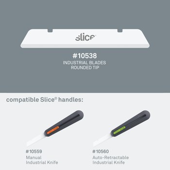 Slice 10538 Knife Blade - Trapezoid (Rounded Tip) - 120 mm