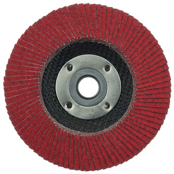 Weiler Tiger Ceramic Type 29 Flap Disc 50107 - Ceramic - 4-1/2 in - 80 - Medium