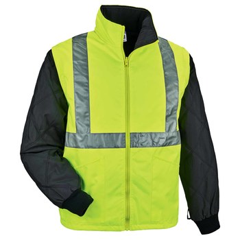 Ergodyne Glowear Cold Condition Jacket 8385 24384 - Size Large - High-Visibility Lime