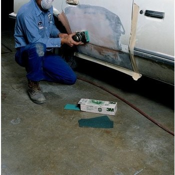 3M Green Corps 750U Sand Paper Sheet 02637 - 4 1/2 in x 30 in - Ceramic Aluminum Oxide - 100 - Fine