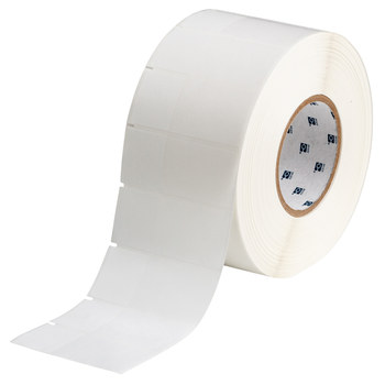 Picture of Brady Clear / White Self-Laminating Polyester Thermal Transfer THT-134-461-3 Die-Cut Thermal Transfer Printer Label Roll (Main product image)