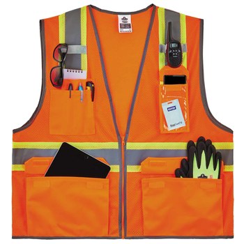 Ergodyne GloWear High-Visibility Vest 8246Z 24135 - Size Large/XL - Orange