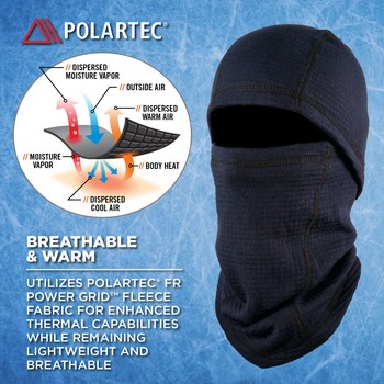 Ergodyne N-Ferno 6847 Navy Universal Fleece Cold Weather Balaclava Hood - 720476-16848