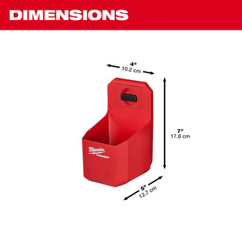 Milwaukee PACKOUT 7.25 in Organizer Cup 48-22-8336, Polymer/Steel