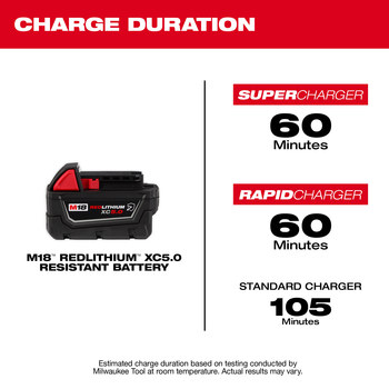 Milwaukee M18 XC5.0 Battery 48-11-1850R - 5.0 Ah