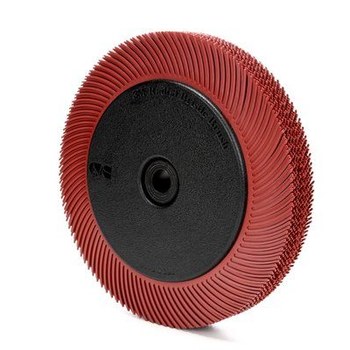3M Scotch-Brite Ceramic BB-ZB Radial Bristle Brush - Very Fine Grade - 1 1/4 in Center Hole - 7 5/8 in Outside Diameter - 33084