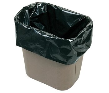 Protektive Pak - 37820 Trash Receptacle Liner, Small, Black, 26 x 24 IN, 10  GAL