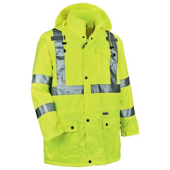 Ergodyne Glowear Cold Condition Jacket 8385 24384 - Size Large - High-Visibility Lime