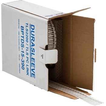 Picture of Brady DuraSleeve White Indoor Use Polypropylene Thermal Transfer BM-15-390 Wire Marking Inserts (Main product image)