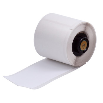Picture of Brady White Polyester Thermal Transfer PTL-38-489 Die-Cut Thermal Transfer Printer Label Roll (Main product image)