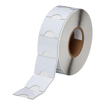 Picture of Brady White Polyester Thermal Transfer THTEP-181-593-.5 Die-Cut Thermal Transfer Printer Label Roll (Main product image)