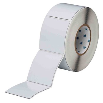 Picture of Brady White Polyester Thermal Transfer THTEP178-593-.25 Die-Cut Thermal Transfer Printer Label Roll (Main product image)
