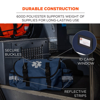 Ergodyne Arsenal GB5210 Blue Polyester Protective Duffel Bag - 11 in Width - 8 in Length - 8 in Height - 720476-13417