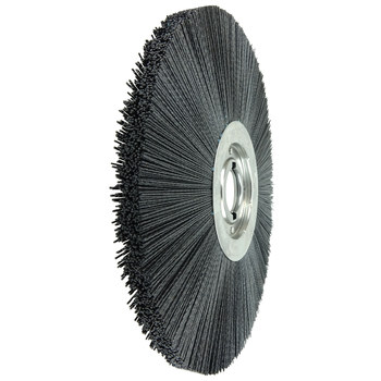Weiler Bore-Rx 86140 Wheel Brush - 14 in Dia - Crimped Round Nylon Bristle