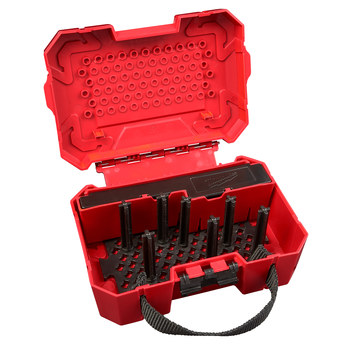 Milwaukee Red Small Plastic Hole Saw Case - 7.6 in Length - 3 in Wide - 49-56-1006