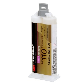 3M Scotch-Weld DP110 Translucent Two-Part Epoxy Adhesive - Base & Accelerator (B/A) - 48.5 ml Cartridge - 08993