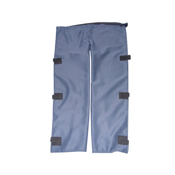 Picture of Chicago Protective Apparel Blue Medium Vinex Cowboy Style Heat-Resistant Chaps (Main product image)