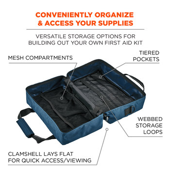 Ergodyne Arsenal GB5220 Blue Polyester Protective Duffel Bag - 17 in Width - 7 in Length - 10 in Height - 720476-13457