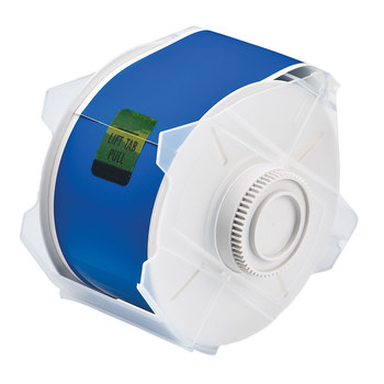 Picture of Brady Blue Indoor / Outdoor Polyester Thermal Transfer 76628 Continuous Thermal Transfer Printer Label Roll (Main product image)