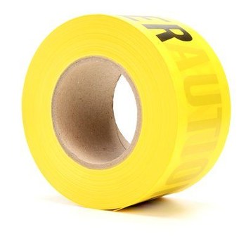 3M Scotch 361 Yellow Warning Tape - Pattern/Text = CAUTION DO NOT ENTER - 3 in Width x 1000 ft Length - 2 mil Thick - 57765