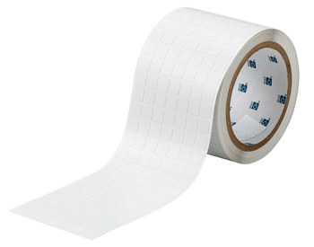 Picture of Brady White Polyimide Thermal Transfer THT-38-487-10 Die-Cut Thermal Transfer Printer Label Roll (Main product image)