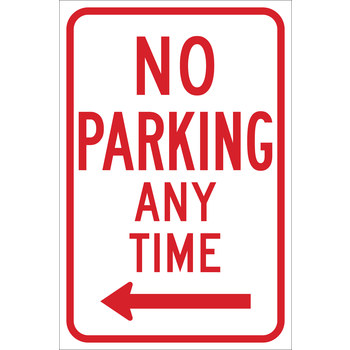 Picture of Brady B-959 Aluminum Rectangle White English Parking Restriction, Permission & Information Sign part number 113304 (Main product image)