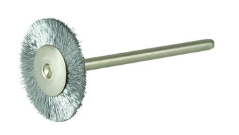 Weiler 26143 Wheel Brush - 3/4 in Dia - Crimped Steel Bristle