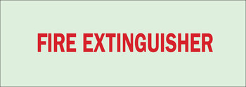 Picture of Brady Bradyglo B-347 Polyester / Polystyrene White English Fire Equipment Sign part number 80167 (Main product image)