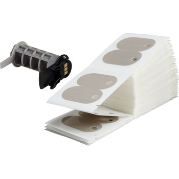 Picture of Brady Gray Polyethylene Thermal Transfer PTL-110-145FR-GY Die-Cut Thermal Transfer Printer Label Roll (Main product image)