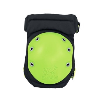 Global Glove FrogWear Hi-Visibility Knee Pads KP461N - Size One Size - Black and High-Visibility Yellow/Green - 29250